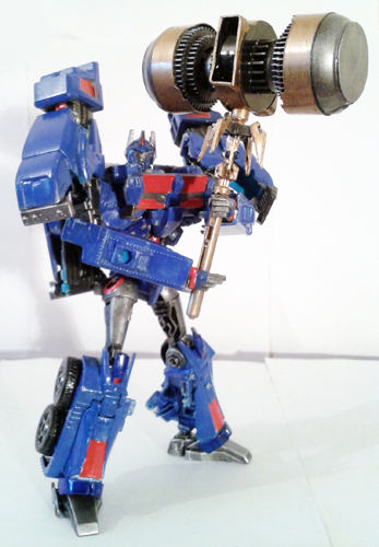 ~Transformers Prime Voyager Class Ultra Magnus With Forge of Solus Prime By Mykl~